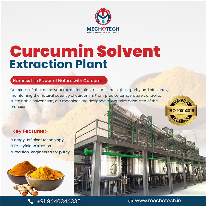 curcumin solvent extraction plant